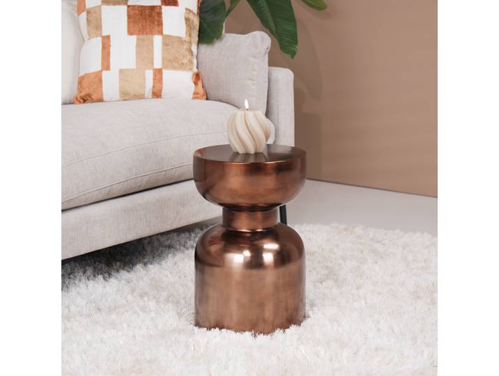 WOOOD Ronde Bijzettafel Frits 30cm - Brons