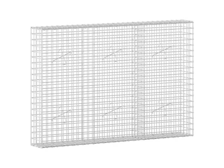 Verzinkter Stahl, 150 x 20 x 100 cm, Draht, 5 mm, Maschenweite 5 x 5 cm Blumenwand oder Beet, Garten und Hof, Haken und Clips, Netzpaneele, professionelle Installation
