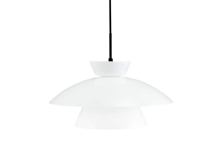Suspension en verre opaline d38