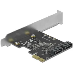 Delock Host Bus Adapter 2 Port SATA PCIe, Storage Controller