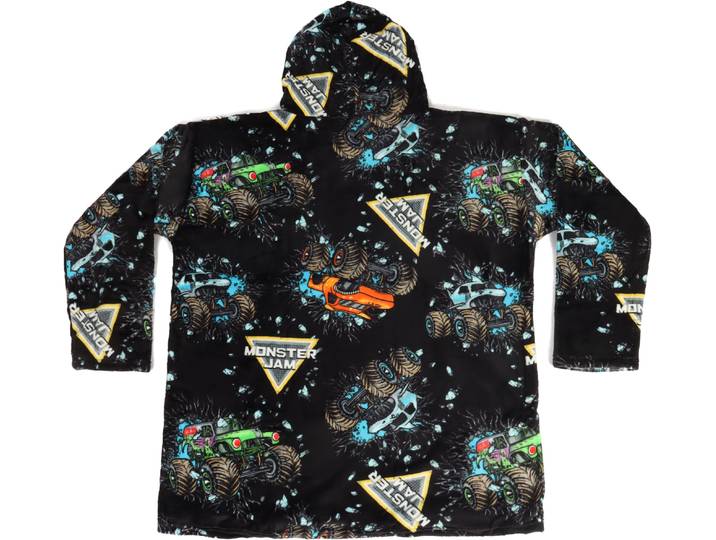 Wohndecke Monster Jam Grave Digger , bunt (schwarz), B:60cm L:81cm, Polyester, Wohndecken, Wohndecke