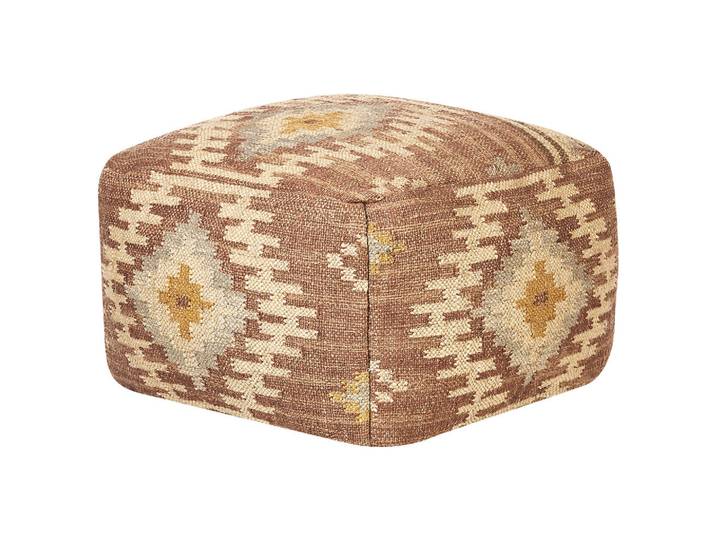 Beliani Pouf Beel 50/50/30 cm, Rot, Naturmaterialen, Quadratisch, 50x30x50 cm, Wohnzimmer, Sessel, Hocker & Hockerbänke, Poufs