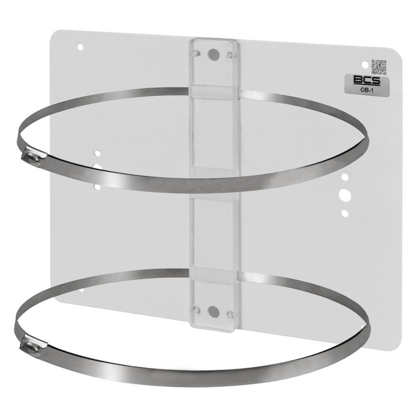 BCS BCS-OB-1 Pfostenmontageadapter für BCS-Gehäuse mit verstellbaren Klemmen (BCS-OB-1)