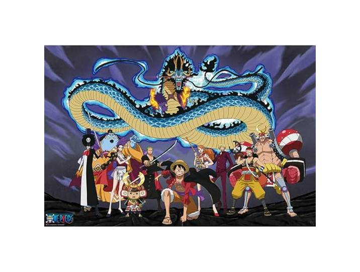 ABYSTYLE GBEye - One Piece Poster De bemanning tegen Kaido (91,5 x 61 cm)