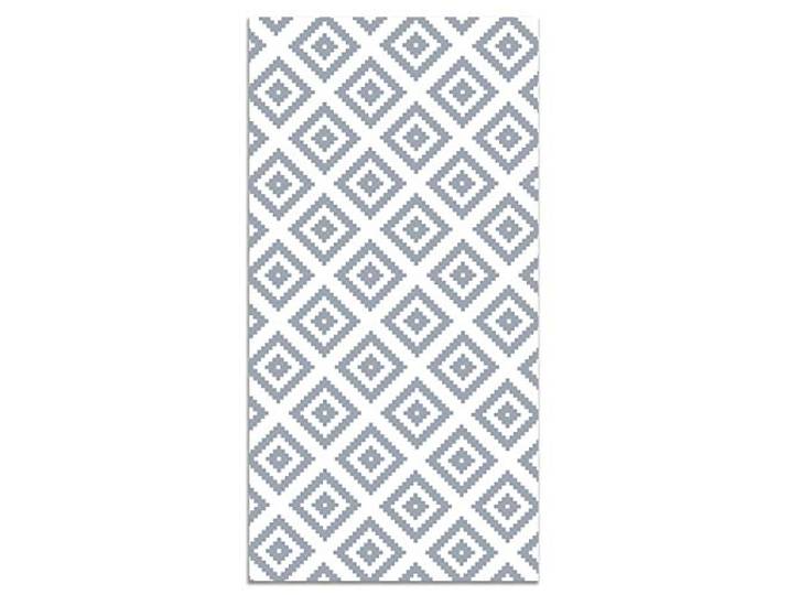 Panorama Tapis Vinyle du Sol Allée - Différentes Tailles - (Carrés Bleus 60x250 cm)