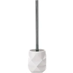 WC-Bürsten-Halter CRACKLE (LBH 10,60x10,60x39 cm) - weiß - LBH 10,60x10,60x39 cm