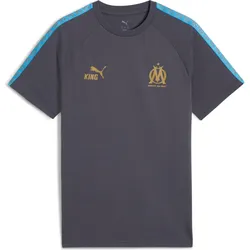 Puma, Herren, Sportshirt, OM KING Tee (M), Grau, Blau, M