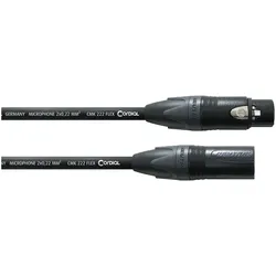 Cordial Mikrofonkabel CPM 6 FM-FLEX - 6,0 m, NEUTRIK XLR female / XLR male, schw... - Mikrofonkabel