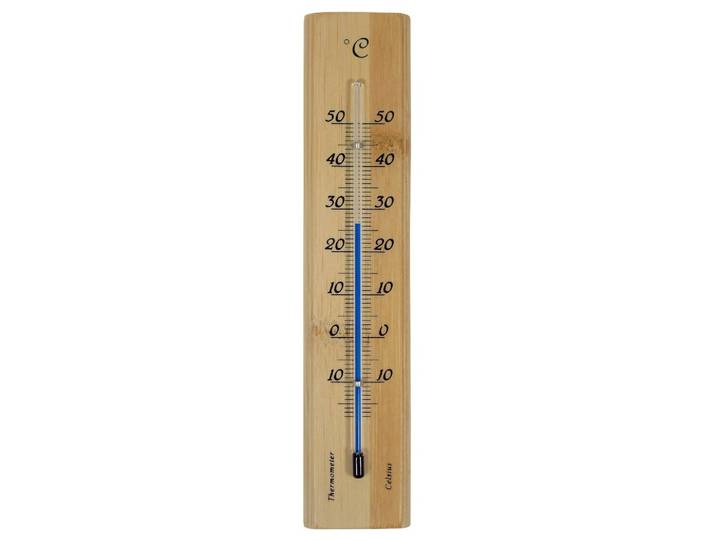 Nature Muurthermometer bamboe