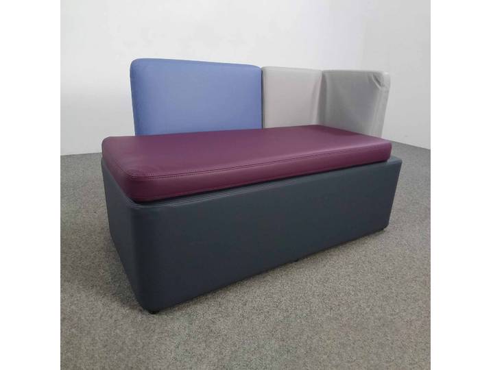 2-Sitzer Lounge Sofas Mdd Kaiva, 113.0 x 51.0 cm, Violett, Neu, Eleganz & Komfort - Ideal für entspannte Stunden