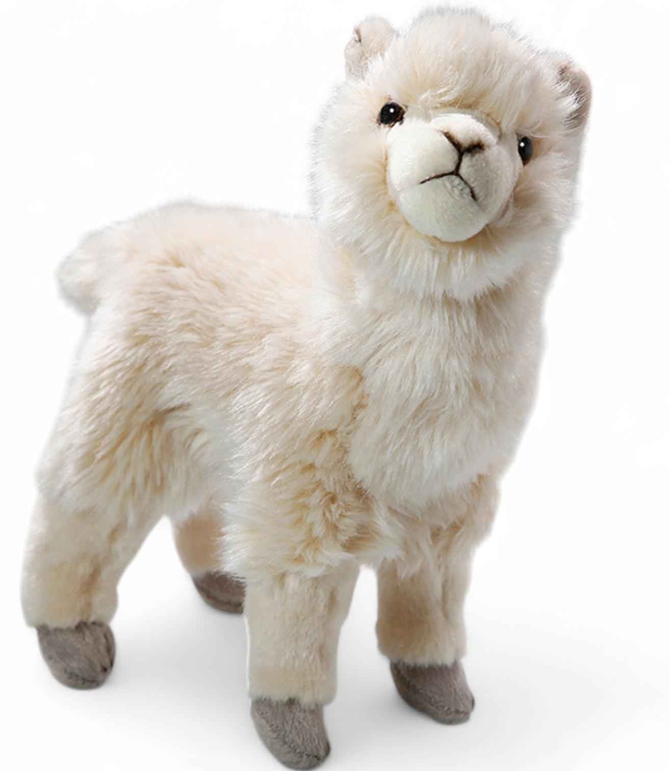 Carl Dick Alpaca pluche knuffel, beige, Hoogte: 21 cm, Lengte: 21 cm