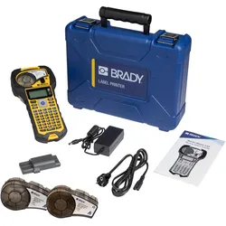 Brady M210-Data-KIT EU, Mobiles Beschriftungsgerät, Endlos- und Etikettendruck, ABC-Tastatur, max., Beschriftungsgerät, Schwarz