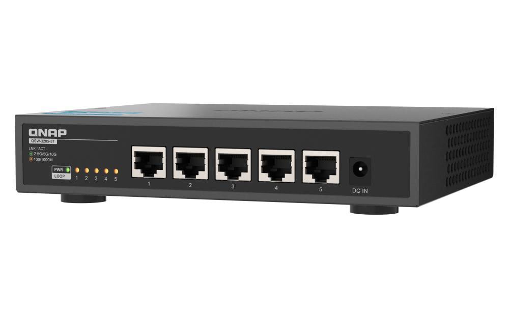 QNAP QSW-3205-5T 5 Port 10GbE RJ45 unmanaged Switch