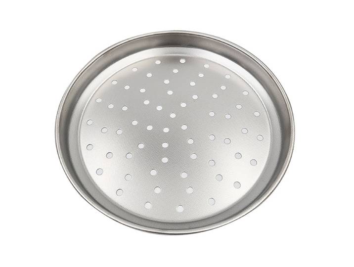 Plaque à pizza perforée inox 28 cm Steel Pan