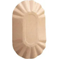 Naturestar, Einweggeschirr, Bio Schale oval Kraftpapier, FSC-zertifiziert (1000 x)