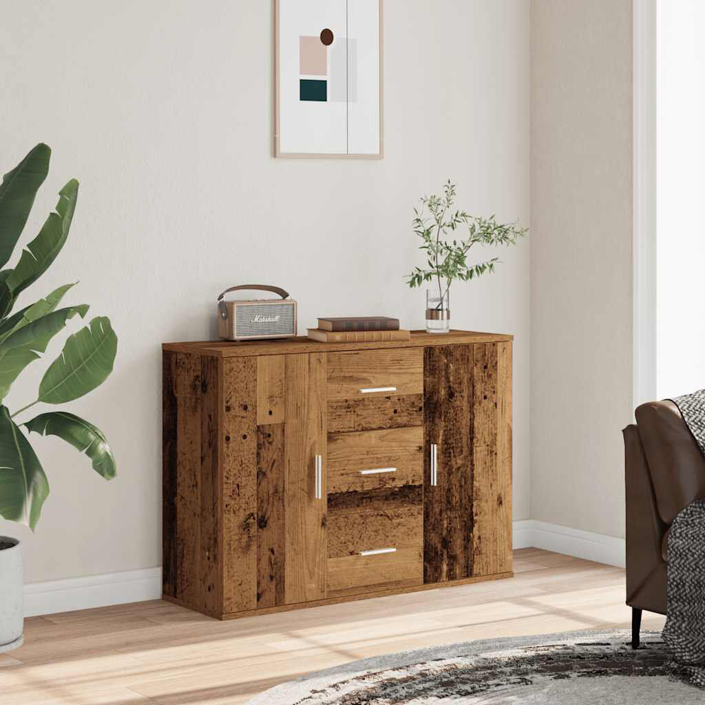 Alpen Home Bolderberg 90 cm W Sideboard Reclaimed Wood 65cm H X 90cm W X 29.5cm D