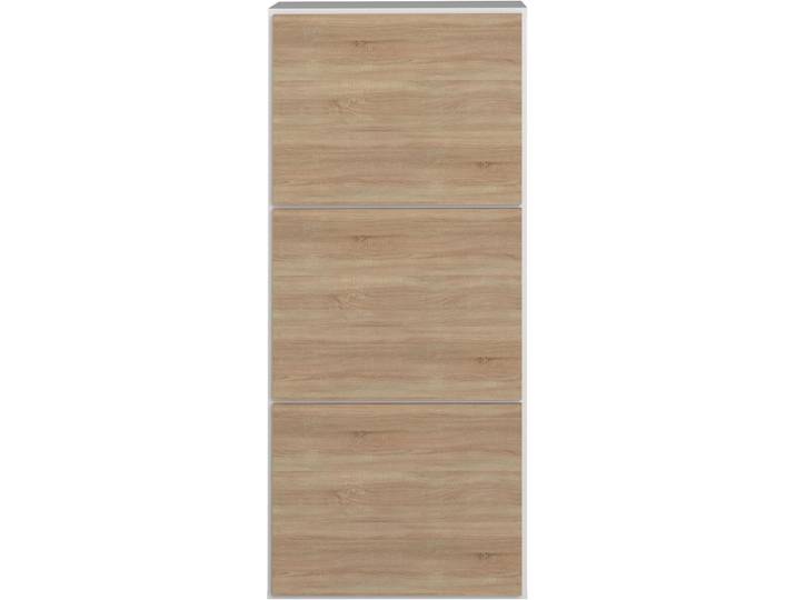 Schuhschrank Nodon weiss/natur Holzwerkstoff B 50 cm H 118.7 cm - Schuhschrank