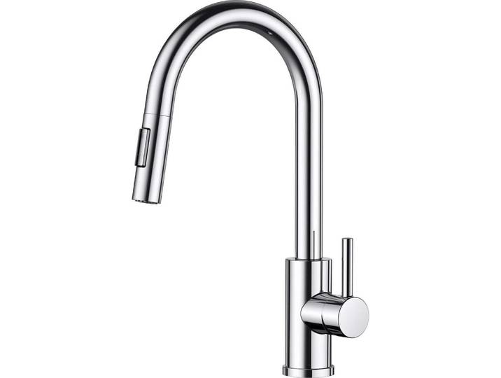 FORIOUS Wasserhahn Küche mit Herausziehbarer Brause, 360° Schwenkbar
