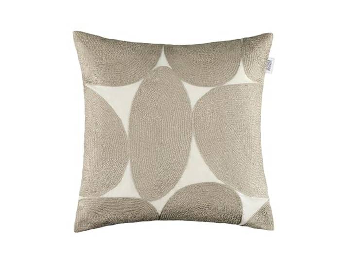 Generisch Kissenhülle - 45 x 45 cm - Grün - Weiß - Baumwolle - mit Reißverschluss