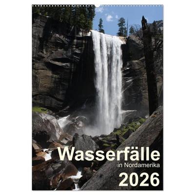 Wasserfälle in Nordamerika 2026 (Wandkalender 2026 DIN A2 hoch), CALVENDO Monatskalender