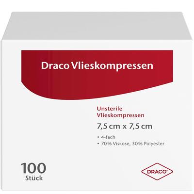 Vliesstoff-Kompressen unsteril 7,5x7,5 cm 100 St Kompressen