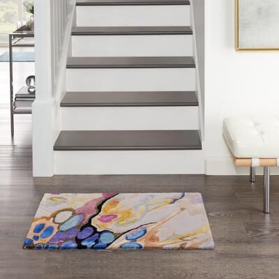 Nourison Prismatic Modern Abstract Floral Area Rug
