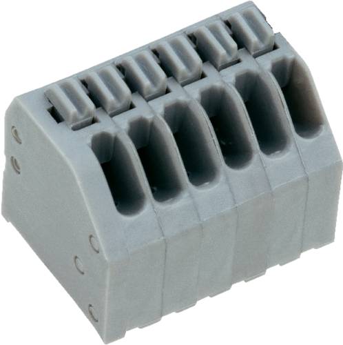 PTR Hartmann 54191080051D Federkraftklemmblock 0.75mm² Polzahl 8 Kiesel-Grau