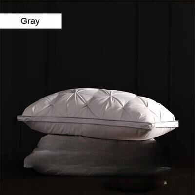 Inspired Finds Luxury Goose Down Pillow 95% White Goose Down With Cotton Cover For Hotel Quality Sleep gray 18.90x29.13in height 6.37.1in (1.54lbs)