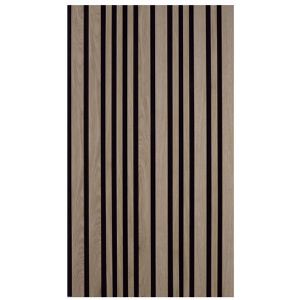 Kosche Akustikpaneel LuxLine 3D, Eiche amalfi, 240 x 56,1 x 2,5 cm, mit schwarzem Filz, , Stück