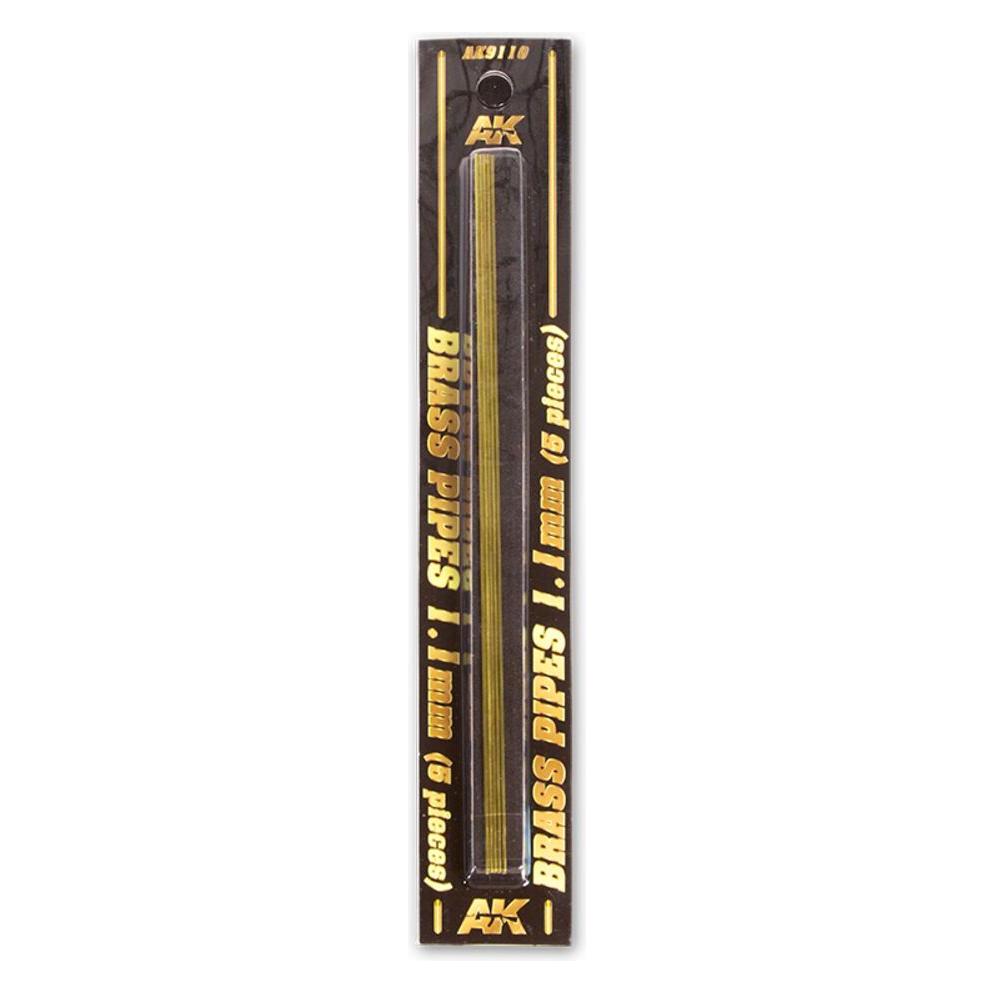 AK Interactive BRASS PIPES 1,1mm, 5 units (AK9110)