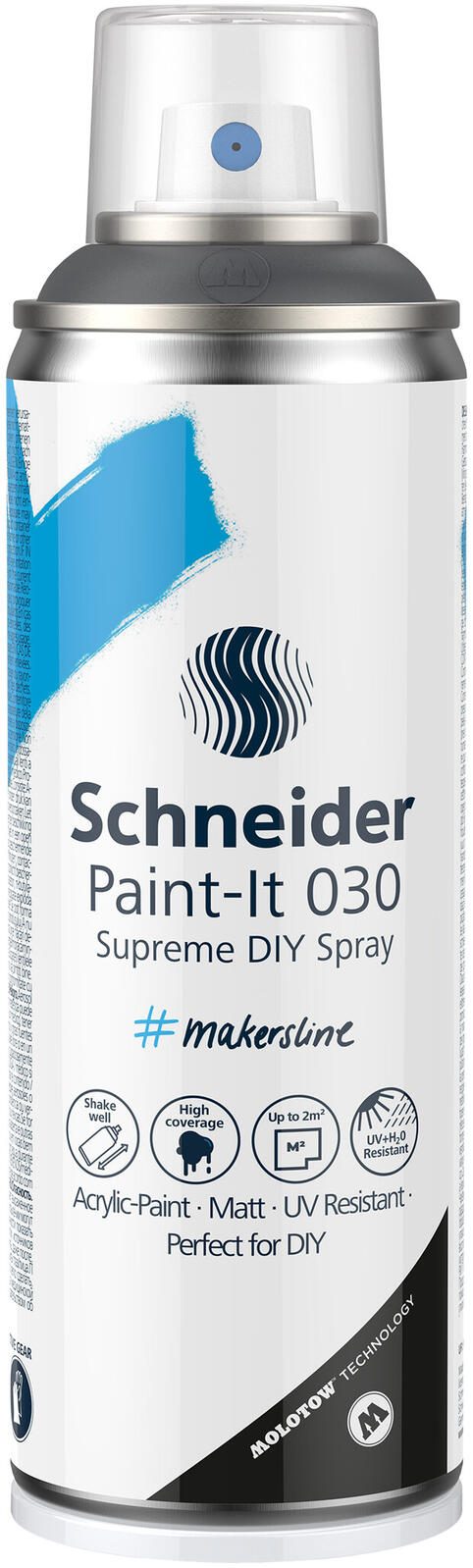 Schneider Supreme Paint-It 030 Acrylspray dunkel grau ML03050003