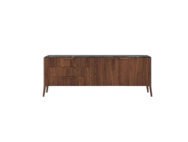 Xlmoebel Sideboard Massivholz Sideboard mit Schubladen in zeitgemäßem Design (Anrichte, 1 St., Anrichte), Hergestellt in Europa