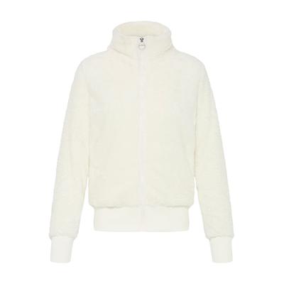 Sweatjacke OXMO "Bomberjacke OXAnneka", Damen, Gr. XS, weiß (cloud dancer), Obermaterial: 100% Polyester PES., Jacken Sweatjacke