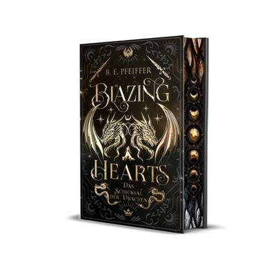 Blazing Hearts - Das Schicksal der Drachen, Gebundene Ausgabe von B.E. Pfeiffer,Hannah Sternjakob, WunderZeilen Verlag, 978-3-9886705-2-6