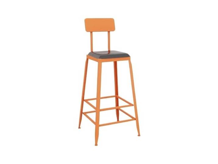 Bvn5kQ3dy Barstühle Quadratischer Bartisch und Stühle aus Eisen for die Balkonbar, groß(Orange)