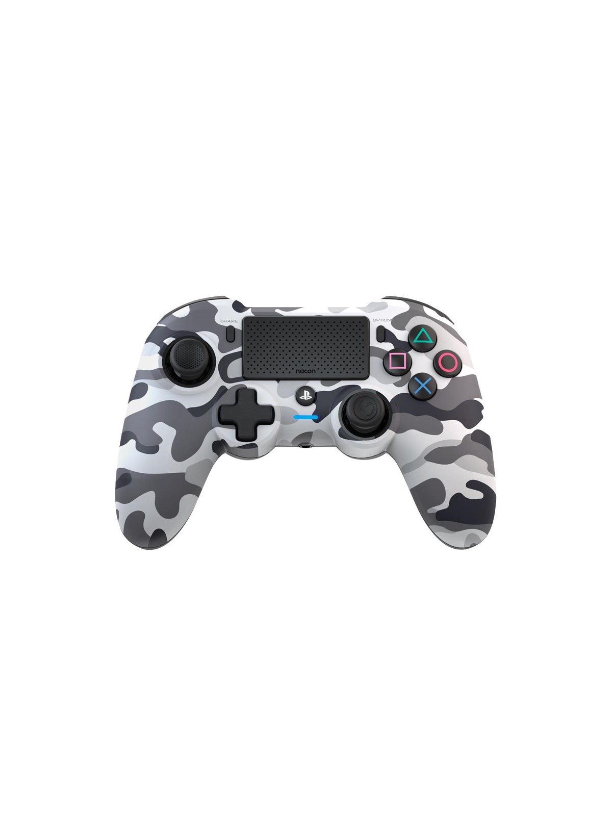 NACON Dualshock 4 V2 Controller Asymmetric - Camo Grey - Wireless Controller - Sony PlayStation 4