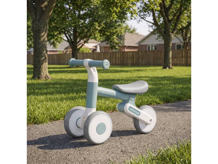 AIYAPLAY Draisienne Bébé Pliable Siège Réglable Bleu 1-2 Ans