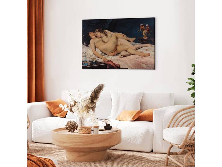 Toile « Sleeping » Feutre Beige/Beige 90 x 60cm