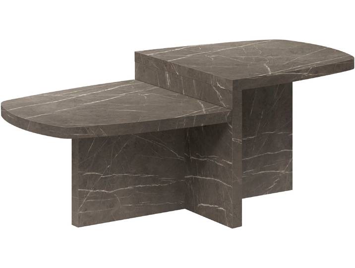 Couchtisch OMG DESIGN CUBIK-5 , grau (pedra, schwarz, pedra), B:120cm H:45cm T:60cm, Tische, Couchtisch