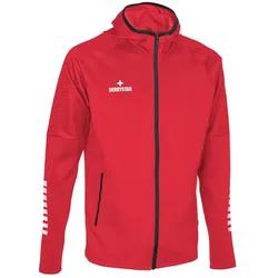 DERBYSTAR Primo Kapuzenjacke rot/weiß M