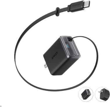 Anker Nano Charger (35W, Built-In Retractable USB-C Cable)