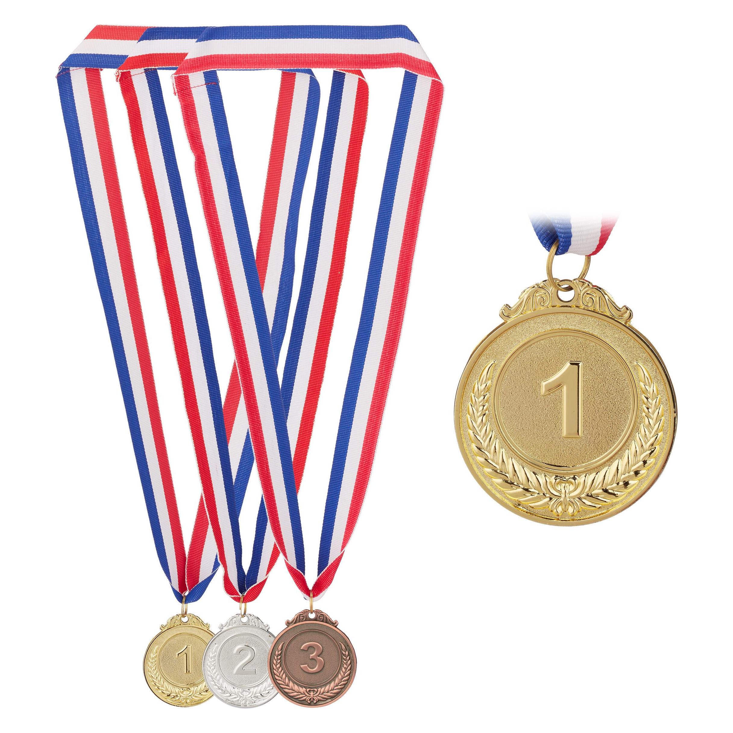 Relaxdays 3x Medaille (4052025435233)
