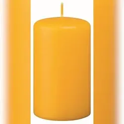 Kopschitz Kerzen Kerzen Stumpenkerzen Gelb (Goldgelb), 150 x 100 mm, 4 Stück