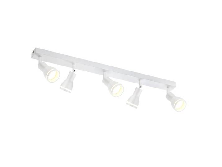 Nettlife Deckenstrahler Kreuznach 5-flammig 69/5/15.7 cm, Weiß, Metall, Gu10, 5x15.7x69 cm, Lampen & Leuchten, Innenbeleuchtung, Spots & Strahler, Deckenspots
