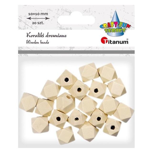 Titanum Würfelperlen aus Holz, geschnitten 20 Stück (47816318)