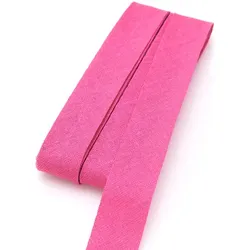 buttinette Baumwoll-Schrägband, pink, Breite: 2 cm, Länge: 5 m
