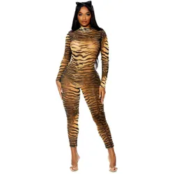 Forplay Sexy Tiger Catsuit Kostüm (L, M)