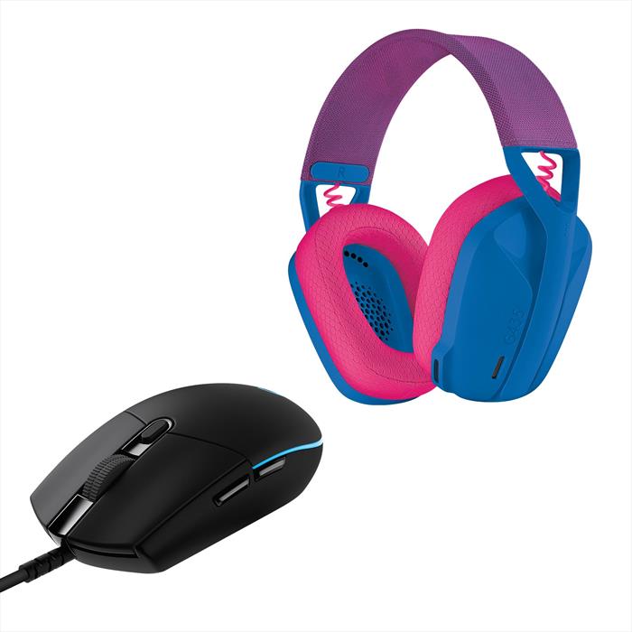 Logitech Cuffie Gaming G435 Lightspeed-bianco/nero