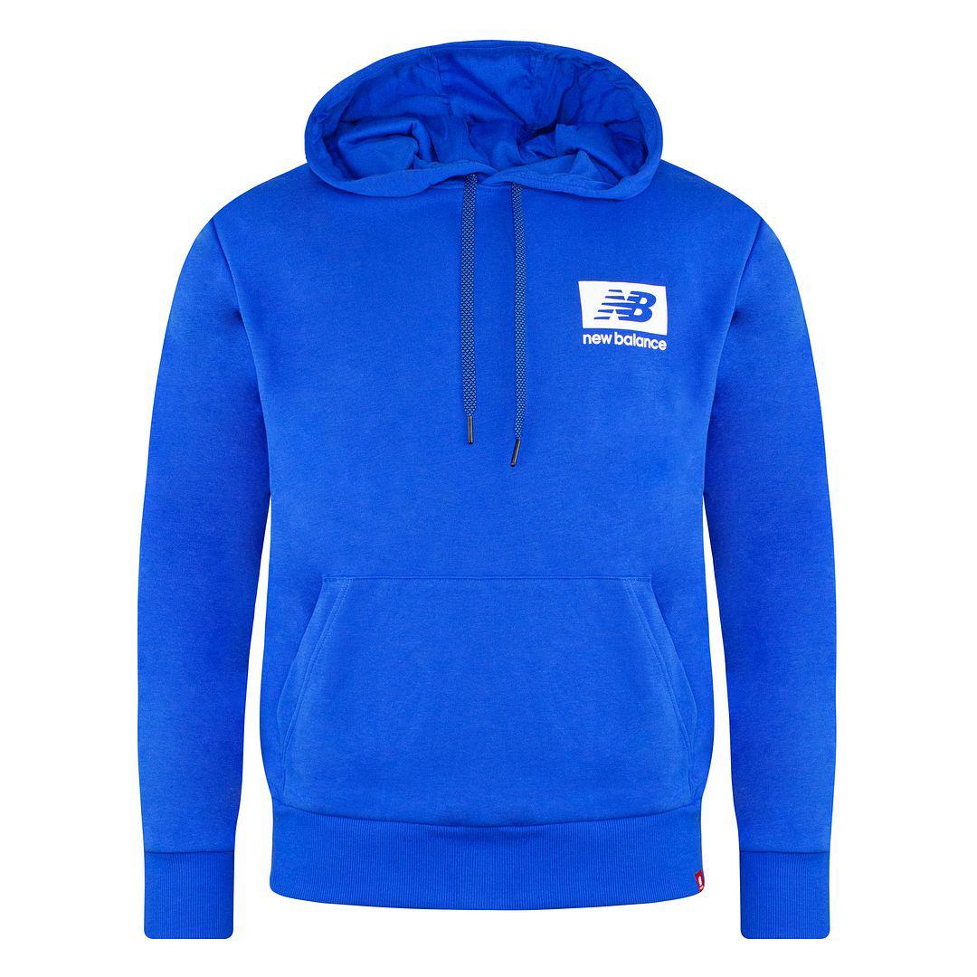 Neues Gleichgewicht Langarm Laserblau Pullover Männer Essentials ID Hoodie MT13516 LSB