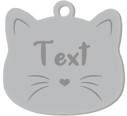 Uplift Picks Custom Stainless Steel Cat Name Tag Engraved Pet ID Pendant 09